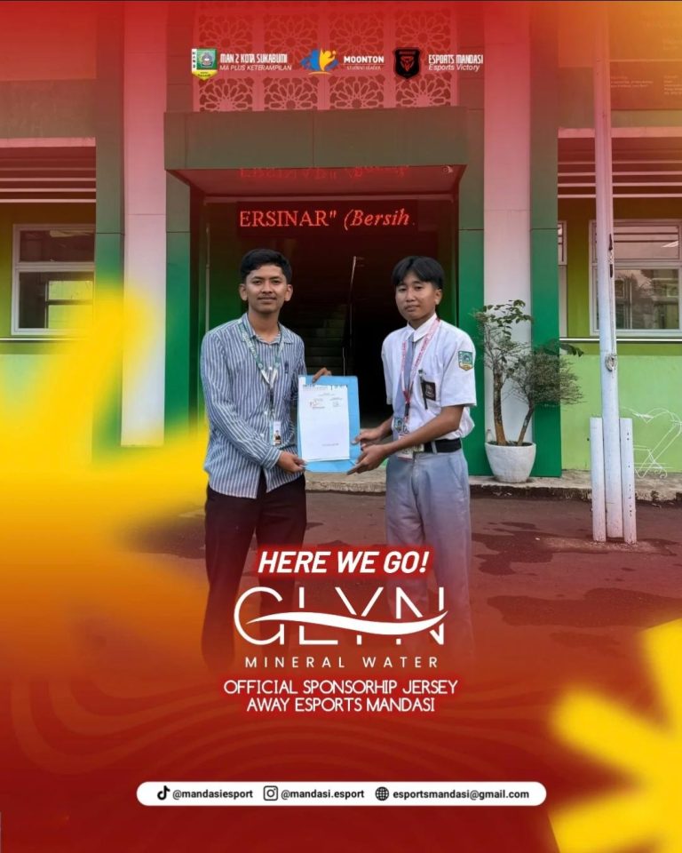 Glyn Mineral Water Sponsorship Jersey Away Esports Mandasi MAN 2 Kota Sukabumi